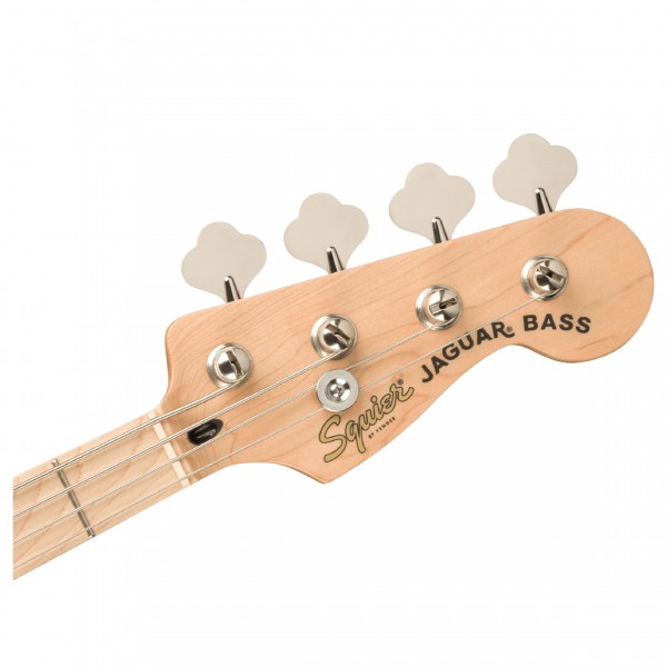 Squier Affinity Jaguar Bass H MN, Black Headstock
