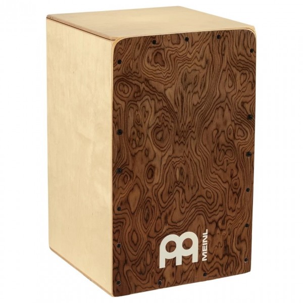 Meinl Snarecraft Series Cajon, 11 3/4" x 19 3/4", Burl Frontplate