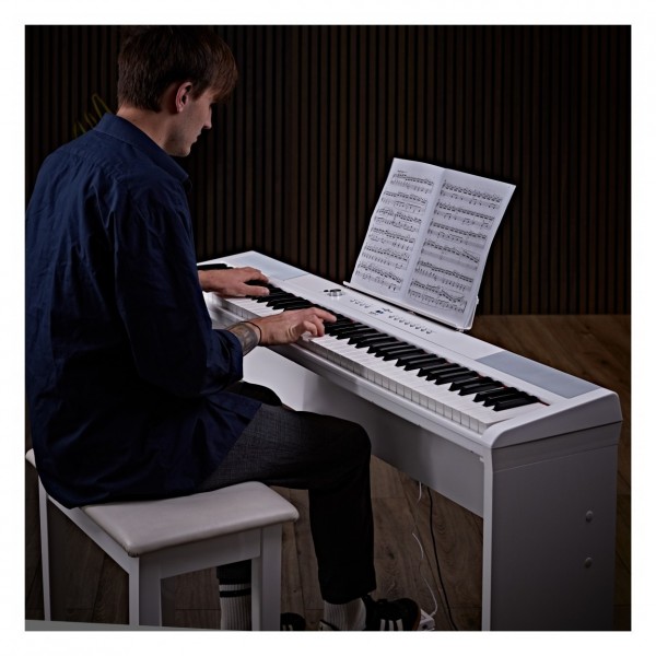 SDP-2 Stage Piano by Gear4music + Complete Pack, White