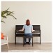 DP-12 Compact Digital Piano by Gear4music + Stool Pack, Matte Black