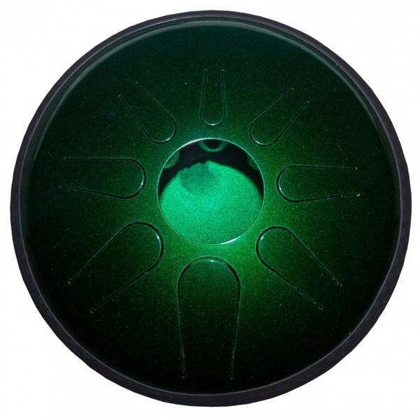 Idiopan Bella 12'' Tunable Steel Tongue Drum, Emerald Green