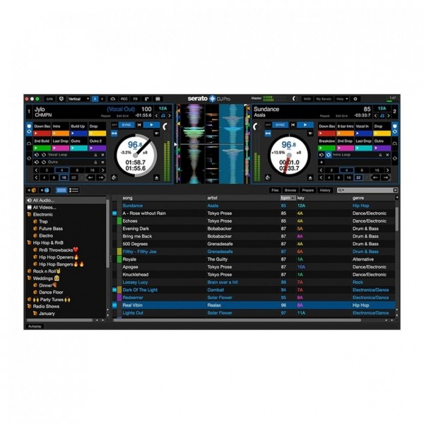Hercules Inpulse 500 - Serato DJ Software Screenshot