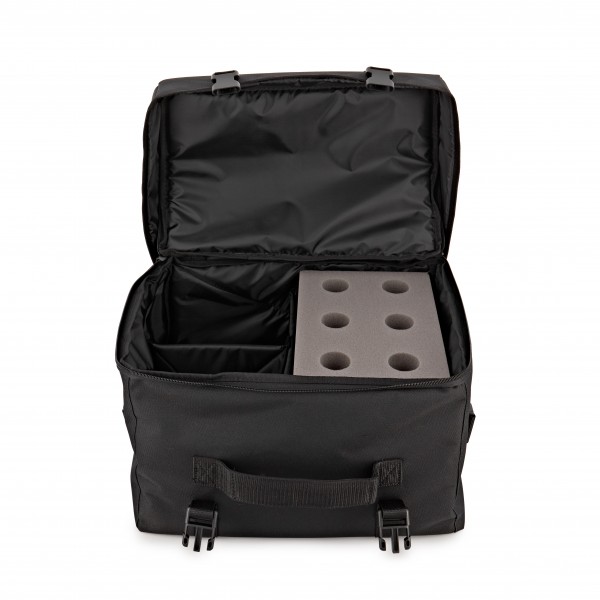 6 Microphone Bag with Accessory Pockets by Gear4music