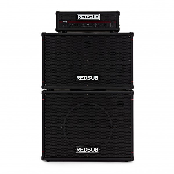 Redsub 300W Amp Head + 1 x 15" + 2 x 10" Full Stack