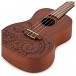 Luna Tattoo Concert Ukulele, Mahogany