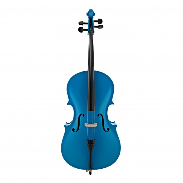 Student 3/4 Size Cello with Case by Gear4music, Blue