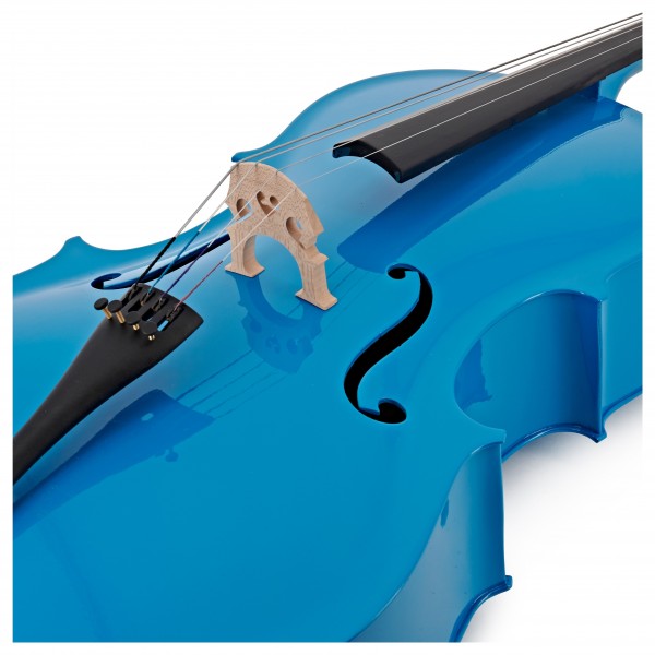 Student 3/4 Size Cello with Case by Gear4music, Blue