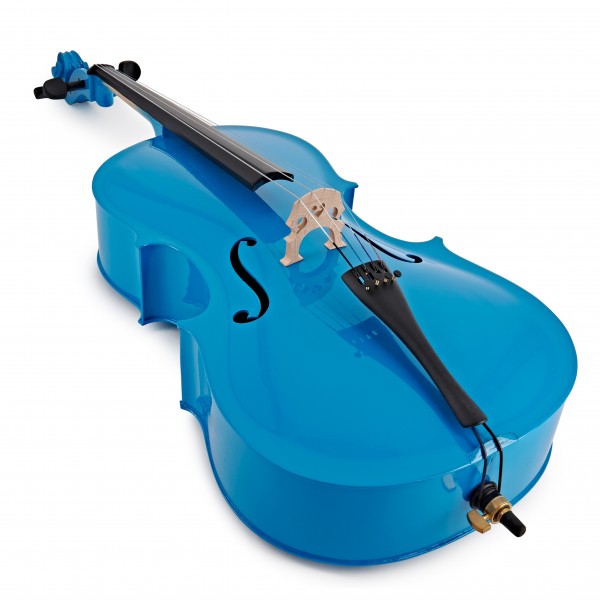 Student 3/4 Size Cello with Case by Gear4music, Blue