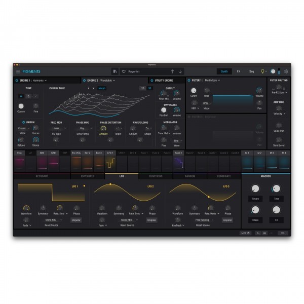 Arturia Pigments Wavetable Software Synthesizer, Digital Delivery - Wavetable