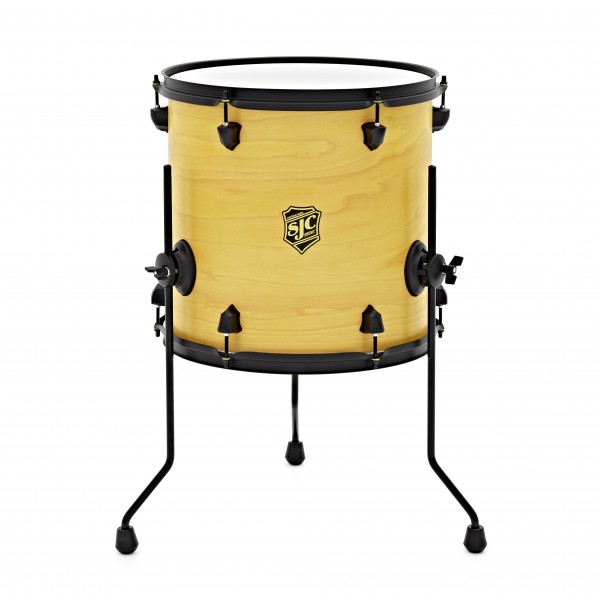 SJC Drums Pathfinder 14 x 14" Floor Tom Wicked Yellow Satin, Black HW