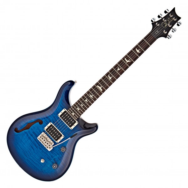 PRS CE24 Semi Hollow, Whale Blue Smokeburst Blackout Neck #0315491