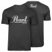 Pearl Drums 'est.1946' Large Grey T-Shirt Both