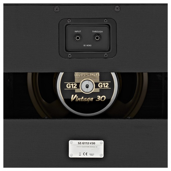 SubZero 1 x 12" Celestion Vintage 30 Cabinet, Black