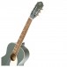 Ortega Gaucho Series Parlour Body Nylon String, Platinum Gray neck