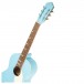 Ortega Gaucho Series Parlour Body Nylon String, Sky Blue neck