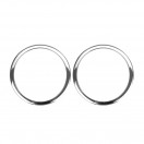Bass Drum O's 2" Sound Hole Rings, Chrome