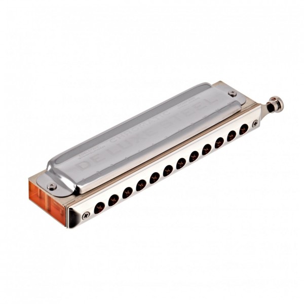 Seydel De Luxe Steel Chromatic Harmonica, Low F