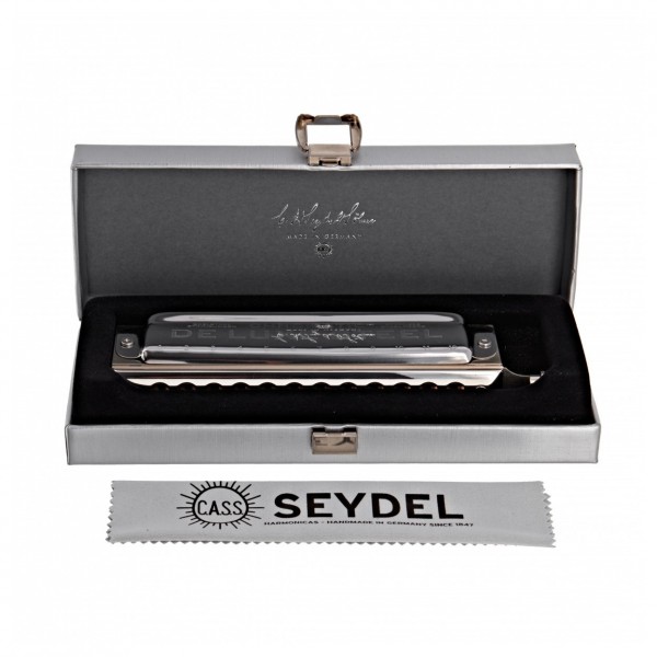 Seydel De Luxe Steel Chromatic Harmonica, Low E