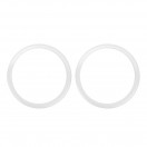 Bass Drum O's 2" Sound Hole Rings, White