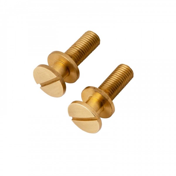 PRS Stoptail Studs Metric Thread, Unplated Polished Brass