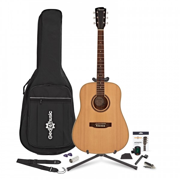 Hartwood Dreadnought Acoustic Guitar Complete Player Pack