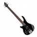 Chicago Left Handed Bass Guitar by Gear4music, Black