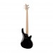 Chicago Left Handed Bass Guitar by Gear4music, Black