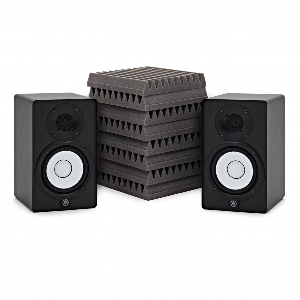 Yamaha HS5 Pair with EQ Acoustics Classic Wedge Panels (8 Pack)
