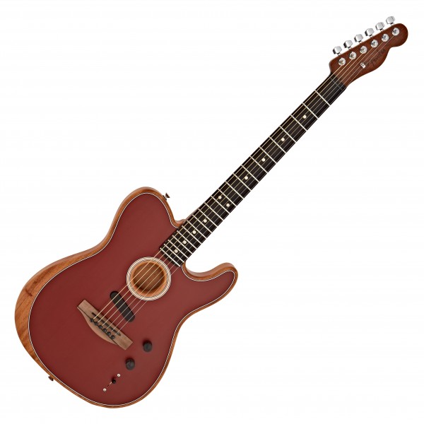 Fender American Acoustasonic Telecaster, Crimson Red