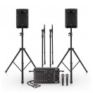 SubZero SZPA-P88 Sistema de PA Bluetooth de 500 W y 8" con Micr&oacute;fonos y Soportes