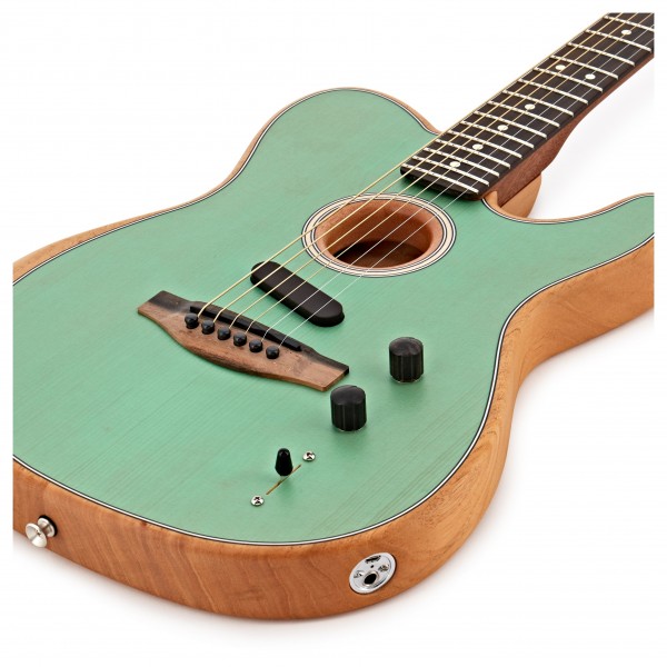 DISC Fender American Acoustasonic Telecaster, Surf Green at Gear4music