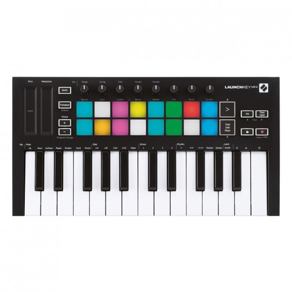 Novation LaunchKey Mini MK3 MIDI Keyboard Controller - Top