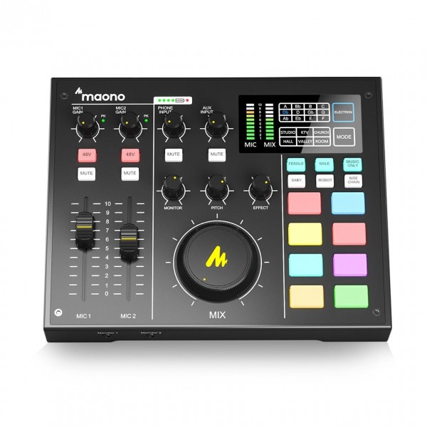 maono MAONOCASTER AU-AM100: All-In-One Podcast Production Studio