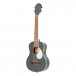 Ortega Gaucho Series Tenor Ukulele, Platinum Grey Front Angle