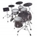 Roland VAD-706 V-Drums Acoustic Design Drum Kit, Gloss Ebony - Angle