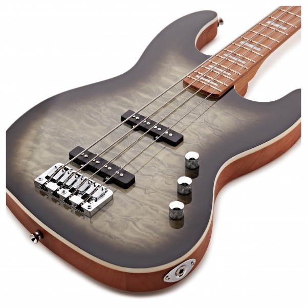 LA II Select Bass Guitar by Gear4music, Moss Burst