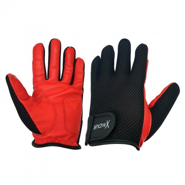 Shaw Fullfinger Medium Drum Gloves, Red