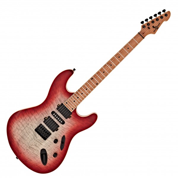 LA Select Modern Electric Guitar, Lava Burst