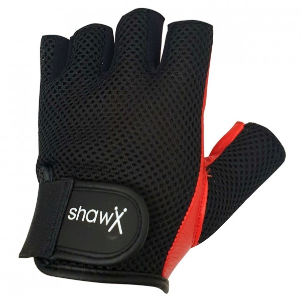 Shaw Fingerless Medium Drum Gloves, Red
