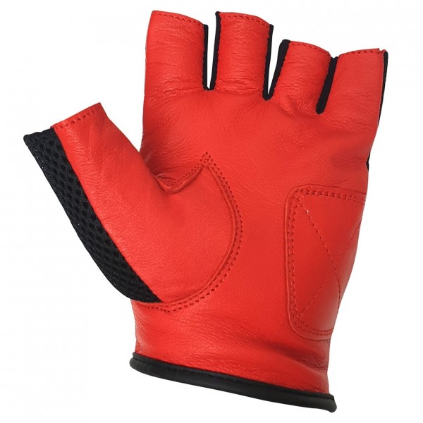 Shaw Fingerless Medium Drum Gloves, Red