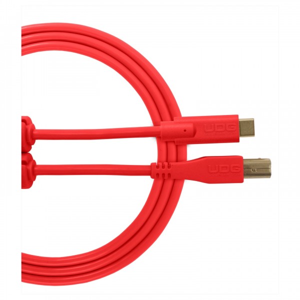 UDG Cable USB 2.0 (Type C-B) Straight 1.5M Red