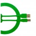 Kábel UDG USB 2.0 (AB) priamy 3M zelený