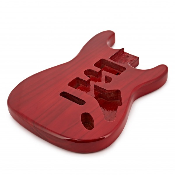 Duo-Cutaway Electric Guitar Body, Transparent Red