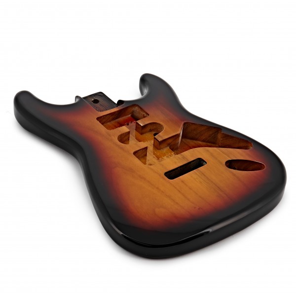 Duo-Cutaway Electric Guitar Body, Vintage Sunburst