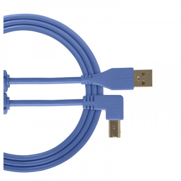 UDG Cable USB 2.0 (A-B) Angled 1M Blue- Main
