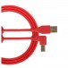 Kábel UDG USB 2.0 (AB) uhlový 1M červený