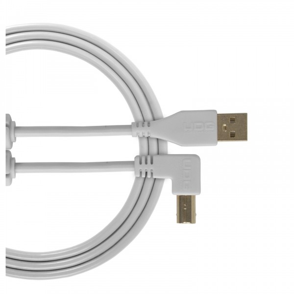 UDG Cable USB 2.0 (A-B) Angled 1M White - Main
