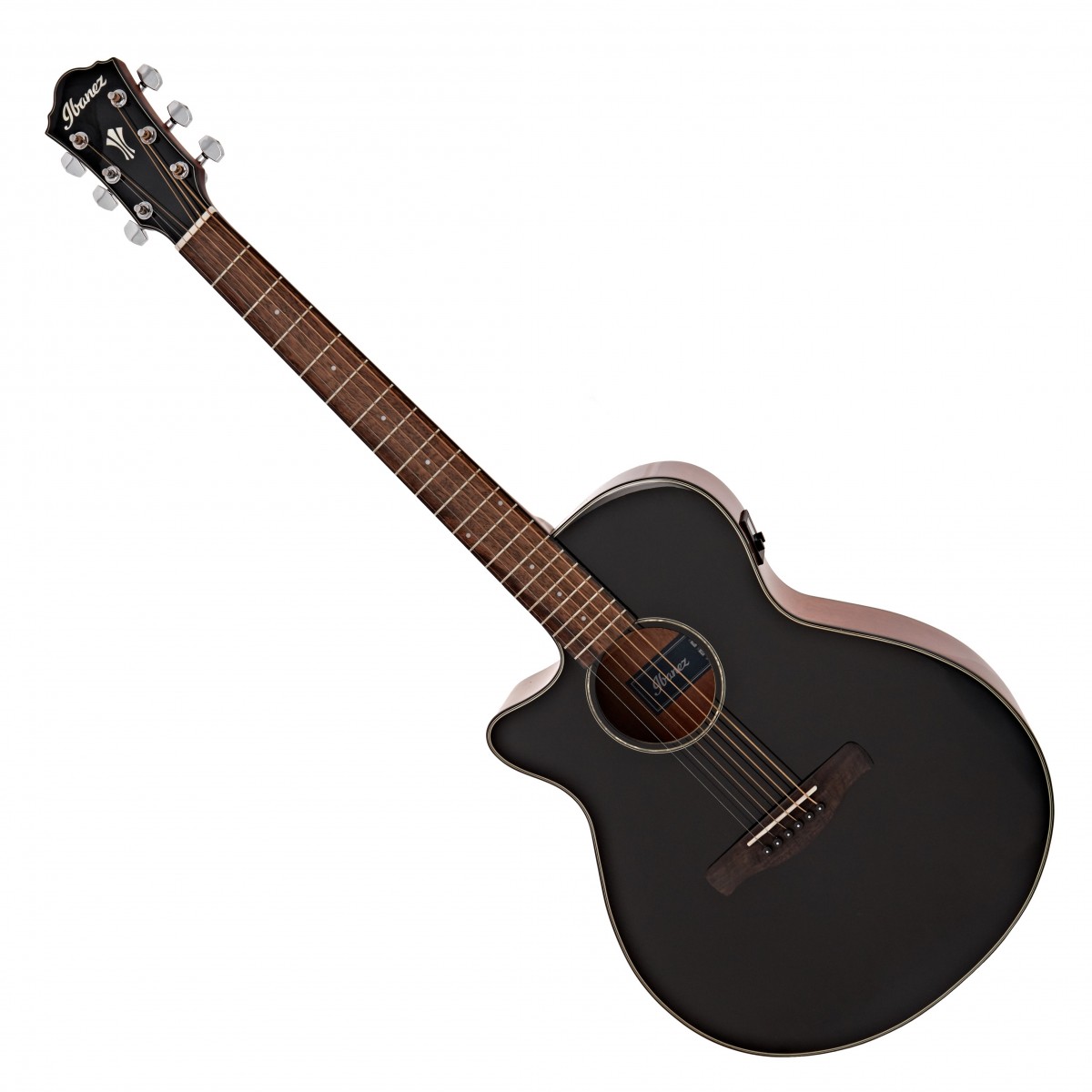 Guitare Acoustique Ibanez AEG50L BK Pour Gaucher - Cutaway, Préampli Et Accordeur Intégrés, Finition Noire