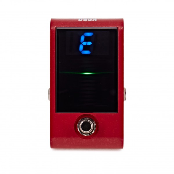 Korg Pitchblack Custom Pedal Tuner, Red