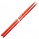 Promark Rebound 5B Orange Hickory Drumsticks, Wood Tip